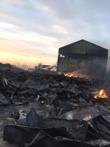 Ce transmite compania Green WEEE cu privire la incendiul de marți de la punctul de lucru pentru reciclarea deșeurilor din zona industrială