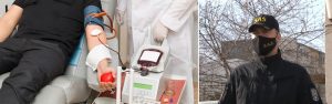 FOTO | Nicolae Ristei, polițistul pentru care donarea de sânge este un mod de viață: ,,Este păcat că un gest firesc devine încet-încet un act de eroism”