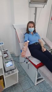 FOTO / De ziua lor, jandarmii buzoieni donează sânge
