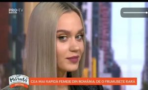 VIDEO | ,,Cea mai rapidă femeie din România, de o frumusețe rară!” Apariție de senzație a Marinei Baboi la PRO TV