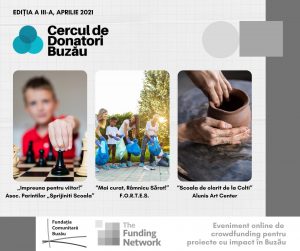 Ce proiecte au fost selectate de Fundația Comunitară Buzău pentru întâlnirea cu donatorii
